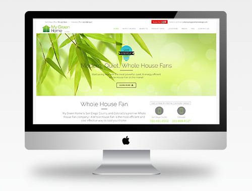 Web Design San Diego Ca - My Green Home